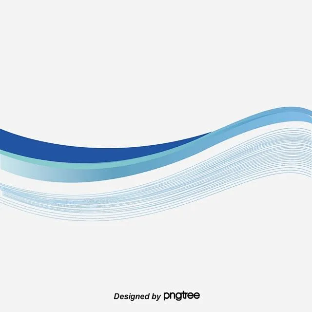 Wavy Lines PNG Image, Blue Wavy Lines Background Cartoon Lines Curved ...
