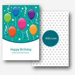 手绘气球的生日卡片矢量图高清素材 png 设计图片 免费下载 页面网页 平面电商 创意素材 png素材