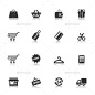 购物图标——各种各样的图标集Set of Shopping Icons - Miscellaneous Icons加入购物车,商务,交付,图标,图标集,说明,新的,新的一年,购买,从购物车删除,零售、销售、集,商店,购物,象征,矢量,矢量的图标 add to cart, commerce, delivery, icon, icon set, illustration, new, new year, purchase, remove from cart, retail, sale, set, shop, s