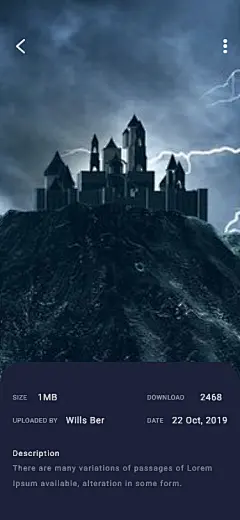 iOS的壁纸应用程序UI设计套件UI设计作品app界面个人中心首页素材资源模板下载