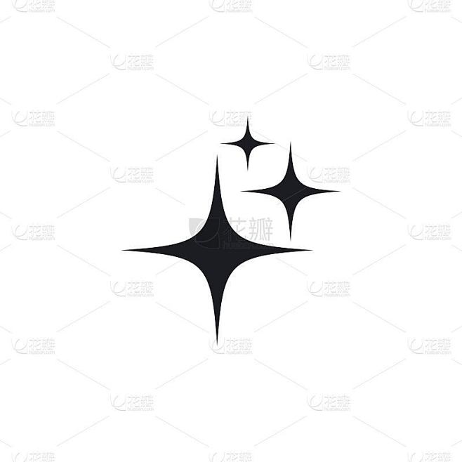 闪闪发光的图标模板
