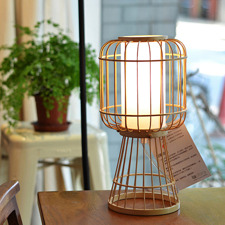 竹丝灯吊灯竹片灯竹简台灯拉斯菲尔台灯实木灯原创设计新款2013正品