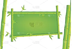 竹子的横幅