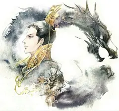 手绘、古风、水墨、人物、插画、封面、场景…_来自昨日殇的图片分享-堆糖