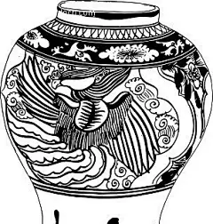 手绘敞口陶瓷花瓶AI矢量手绘陶瓷花瓶|工艺品|矢量素材|手绘陶瓷花瓶|工艺品画册|工艺品包装|戏剧工艺品工艺品|工艺品轮船铜器工艺品