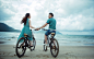 Download wallpaper girl,  guy,  Bicycles,  mood free desktop wallpaper in the resolution 1680x1050 — picture №441305
