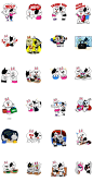 【动态】24款心事篇 linefriends 潔西卡 可妮兔 line微信表情包-淘宝网