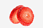 红色草莓圈免抠素材_新图网 https://ixintu.com 切开的草莓 红色草莓 水果元素 食物