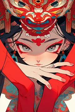 戏曲人物人物形象插画