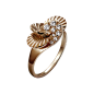 Paris Nouvelle Vague戒指，小号款 : 18K玫瑰金，钻石