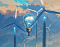 General 1280x999 Artem RHADS painting lamp mill sky clouds light bulb