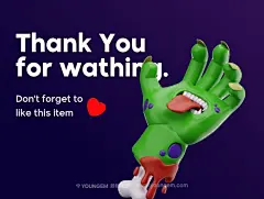 25款3D趣味卡通鬼节恐怖万圣节派对插图插画图标png免抠图片素材下载_颜格视觉