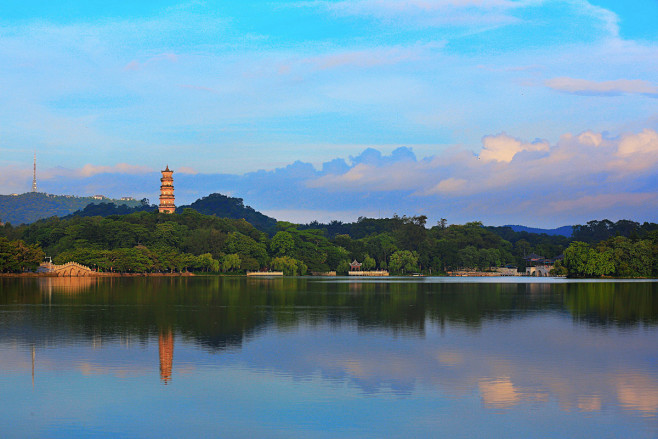 惠州西湖 风光 生态 广东 惠州 西湖 苏东坡 泗州塔 历史名胜 风景 风光 - 7MX.COM