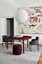 Upholstered velvet chair with armrests SYLVIE by Meridiani_6