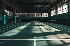 干净的网球俱乐部运动场地摄影图片