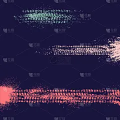 珊瑚,轮胎印,形状,轮廓,粉色,黑色,式样,部分,凌乱,弯曲