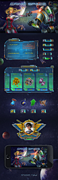 Crime Space Mobile Game UI : Crime Space Mobile Game UI and graphics.