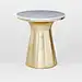 Marble Topped Pedestal Side Table | $399: