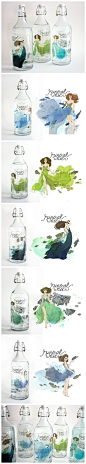 包装设计——Mineral Water High Fashion Campaign