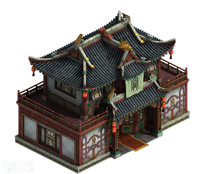 【三渲二】一组精美建筑-场景模型-微元素Element3ds - Powered by Discuz!