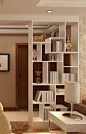 客厅简单博古架效果图—土拨鼠装饰设计门户