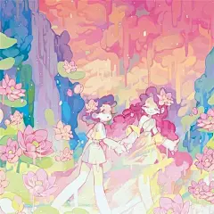 原创设计超话 来自韩国插画师 wedjigamja ​​​​充满意境的插画设计 ​​​​