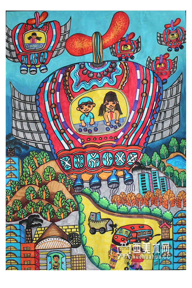 获奖儿童画，www.xuehuahua....