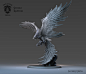 Storm Raptor, Javier Ureña : Huge miniature sculpted for Privateer Press for their wargame Warmachine/Hordes. This is the biggest miniature  I sculpted (I think 10 inches tall more or less) and one of the most dificult ones, those feathers were a nightmar