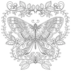 官方预售/纸上花开—涂绘你的秘密花园、魔法森林与童话世界。高档进口胶版纸，易于填涂。