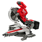 Milwaukee M18 18-Volt Fuel Lithium-Ion Cordless Brushless 10 in. Dual Bevel Sliding Compound Miter Saw Bare Tool