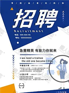 手绘公司招聘海报图1