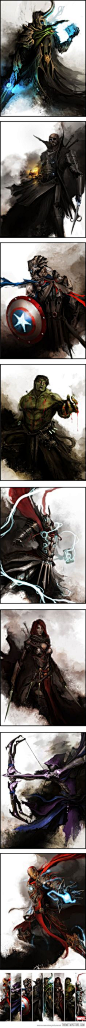 The Avengers: Medieval Fantasy Style