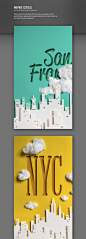 Paper Cities : These were the outcome of far too many hours spent with my exacto knife, a deep love for paper illustration, the color white, and the cities that have mused me.