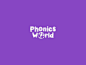 Logo design for Phonics World, a British English and Phonetics training class for kids, based in Pune.