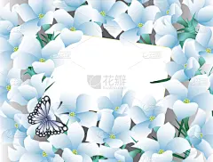 抽象,贺卡,节日,青绿色,生日,可爱的,事件,清新,花,问候