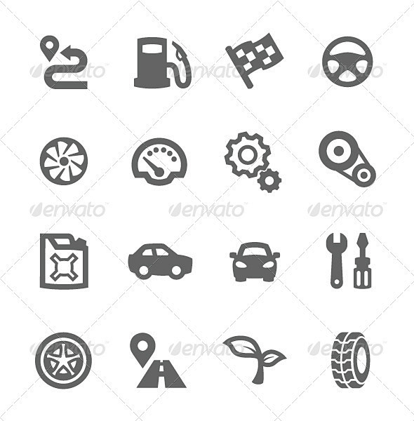 汽车图标-杂项图标Auto Icons ...