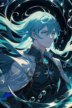 西方魔幻，长发美少年