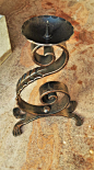 Forged Candle holder by ArtisticCastleForge on Etsy