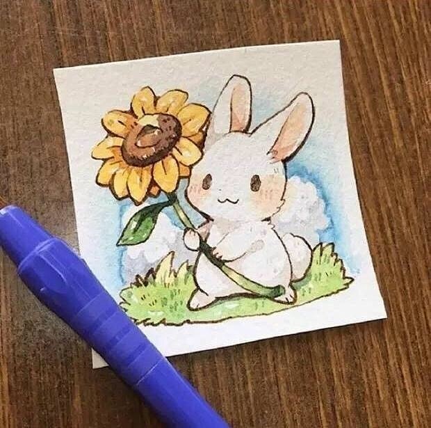 日本插画师 Mokarooru 兔子