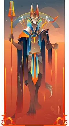 Cards made for my Oracle card game project &quot;Les Messagers d'Egypte&quot; Progression : 36/40 Next : Nefertem, Heka, Kebechet