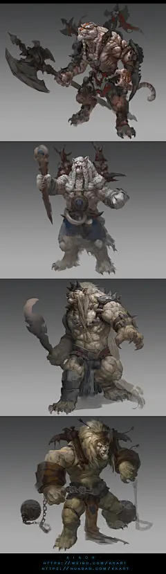 【小K原创作品】
〖野兽怪物概念〗
个人微博：http://weibo.com/kkart