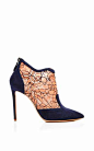 Nicholas Kirkwood - Lace and Suede Ankle Boots