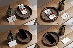 电话和名片样机 (PSD)