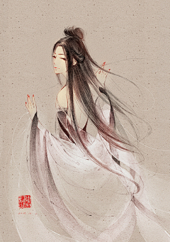 星河夏之缘采集到古风半真人美女