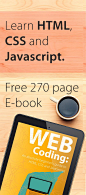 Lean HTML CSS JavaScript web programming. Free e-book from lukefabish.com: 