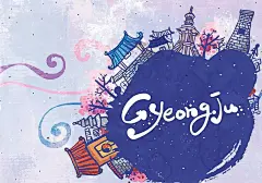 韩国京畿道传统建筑插画psd素材PSD分层素材|PSD素材|创意|个性涂鸦|韩国|韩国传统建筑|韩式插画|京畿道|时尚花纹|童话风格|印花图案