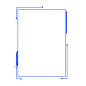 科幻科技边框蓝色现代几何文本框商务科技感方框png免扣素材