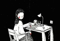 北京插画师CBTDCS的黑白插画故事