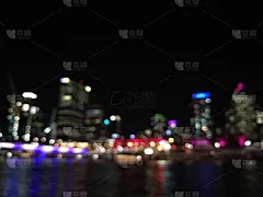 散焦场景的夜光从布里斯班澳大利亚河岸城市景观场景