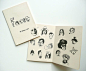 Hand printed zine FACES handmade zine by BelsArt on Etsy #头像# #壁纸# #水彩# #背景图#